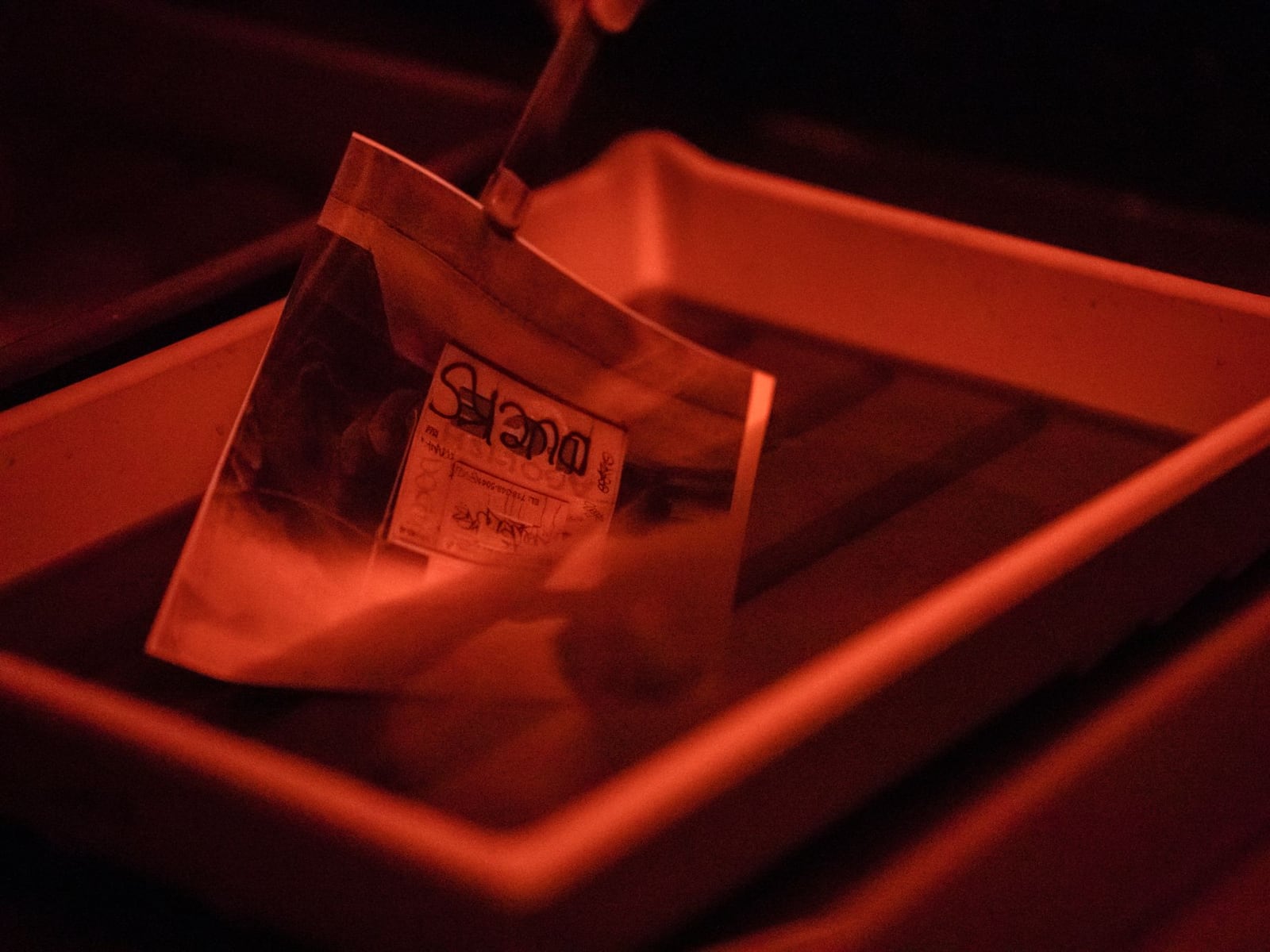Manual post-processing of a 3D print through precise surface sanding.